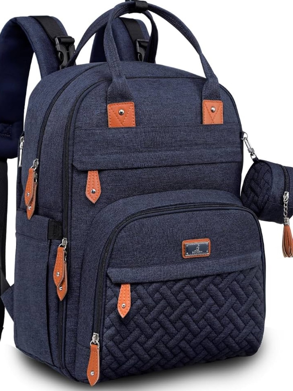 🎒 BabbleRoo Diaper Bag Backpack — Navy Blue 💙